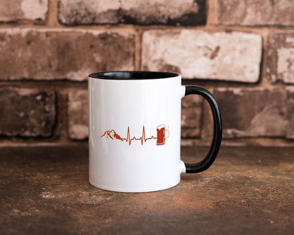 Berge und Bier | Wandern Wanderer Biertrinken Geschenkidee Humor Tasse