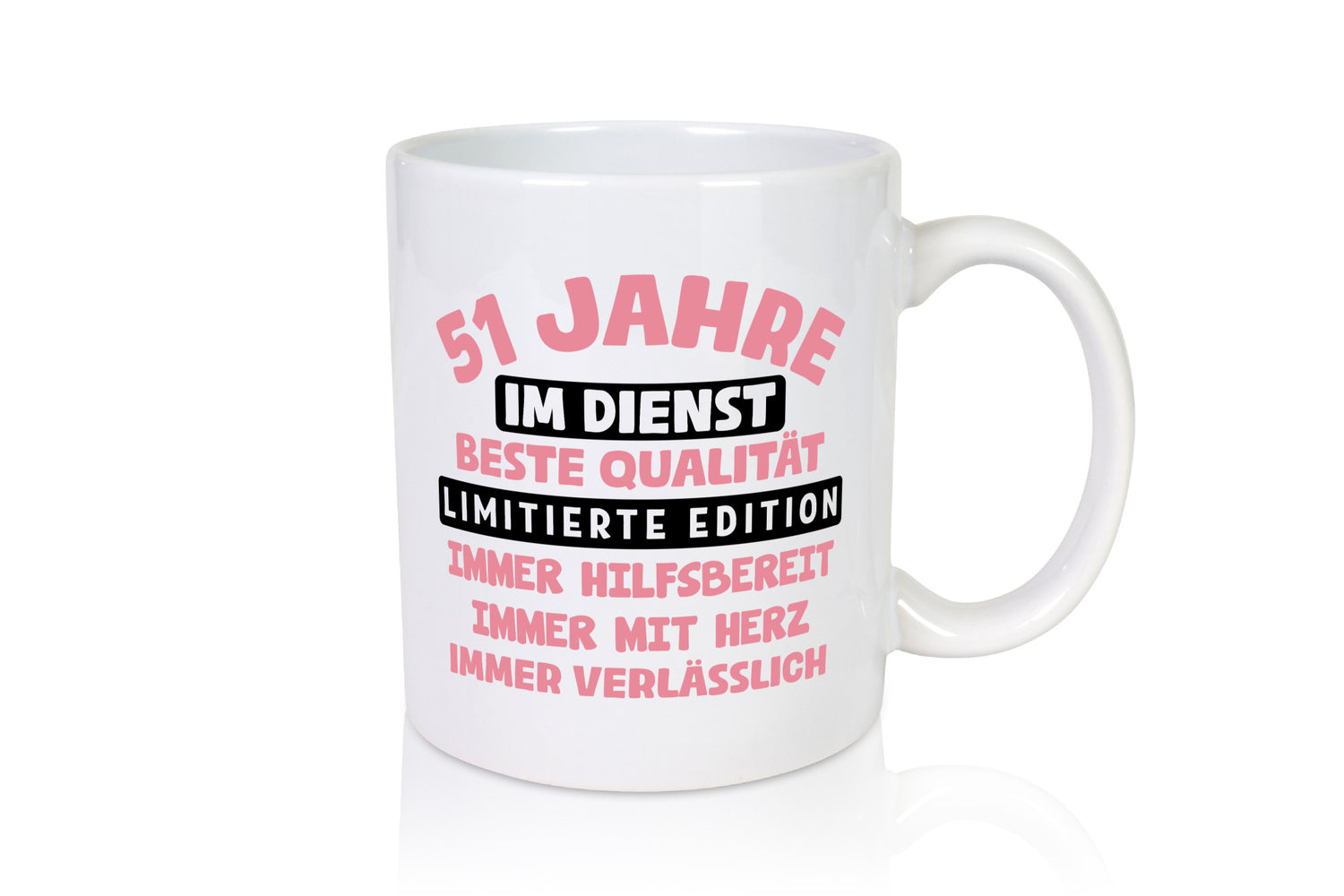 51 Jahre im Dienst | Jubiläum Arbeit v10 Geschenkidee Kollegen Büro Humor Tasse