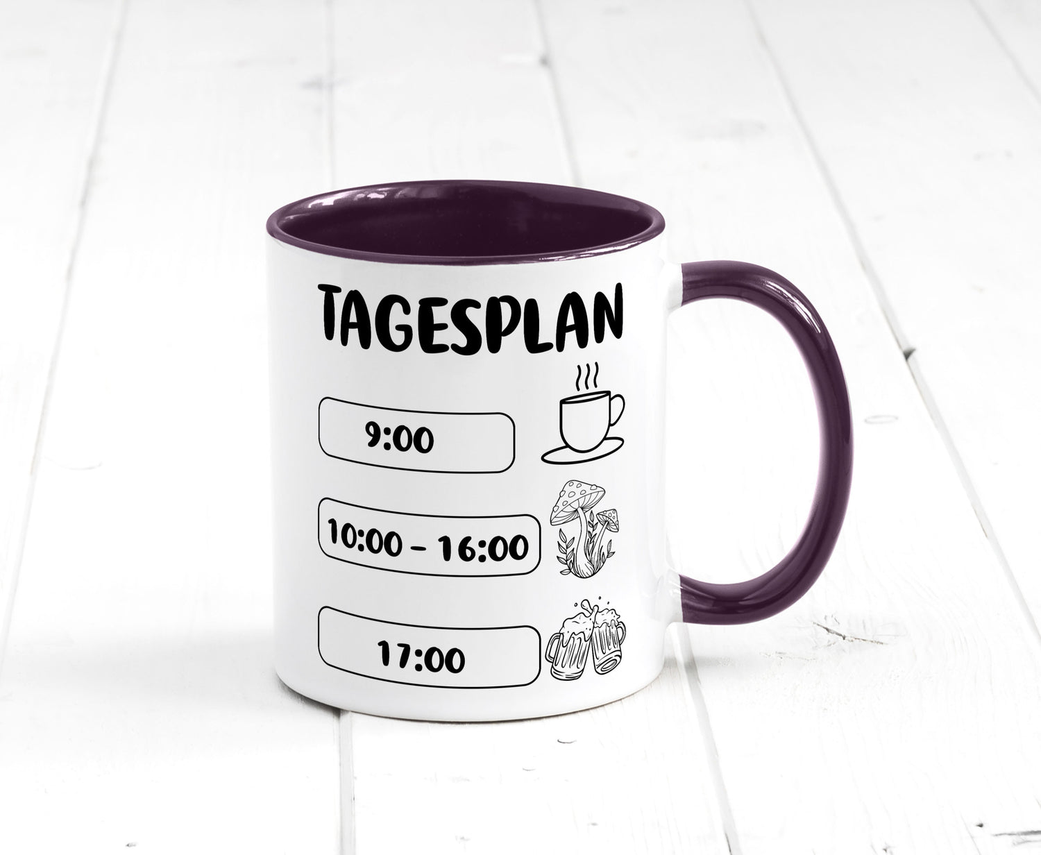 Tagesplan Pilzsammler | Pilze Wald v2 Geschenk Humor Geschenkidee lustiger