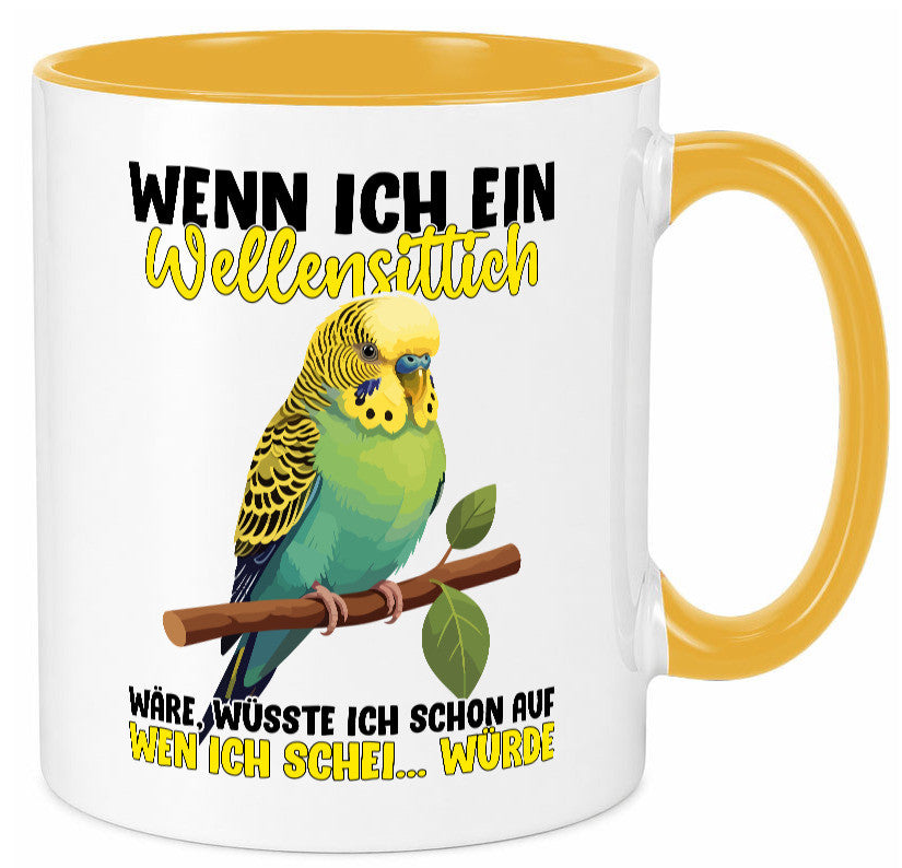 Wellensittich | Vogelbesitzer Humor Geschenkidee Tasse