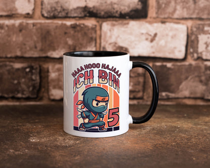 5. Geburtstag | Ninja Junge 5 Jahre Humor Geschenkidee Tasse