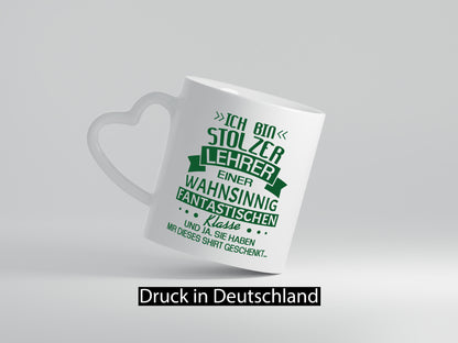 Stolzer Lehrer einer fantastischen Klasse | Pünktchen Humor Geschenkidee Tasse
