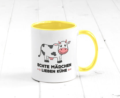 Echte mädchen lieben Kühe | Farm Farmer Bauer lustiger Spruch Geschenk Humor