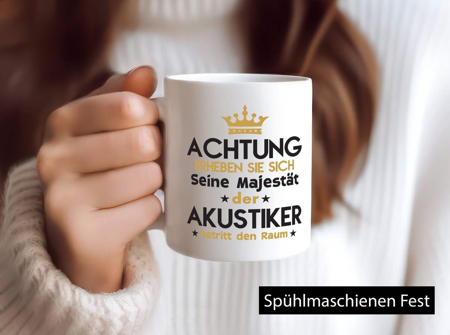 Seine Majestät Akustiker | Akustik Hörgeräteakustik Geschenk Humor Geschenkidee