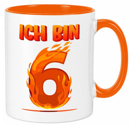 6. Geburtstag | 6 Jahre Drache lustig Geschenkidee Geschenk Tasse