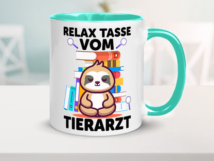 Relax Tasse: Tierarzt | Tiermedizin Mediziner Geschenkidee Tierliebhaber Humor