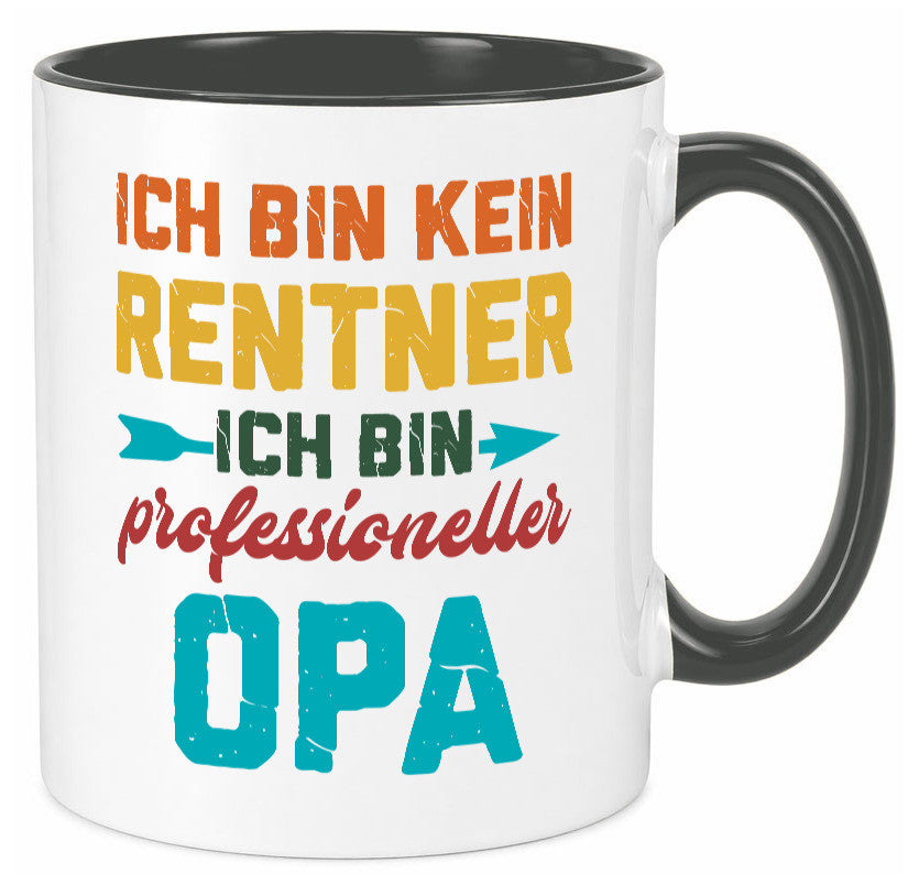 Ich bin Professioneller Opa | Rentner Großvater Geschenkidee Familie Humor Tasse