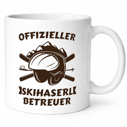 Offizieller Skihaserl Betreuer | Skihelm Skistöcke Berge Humor Geschenkidee