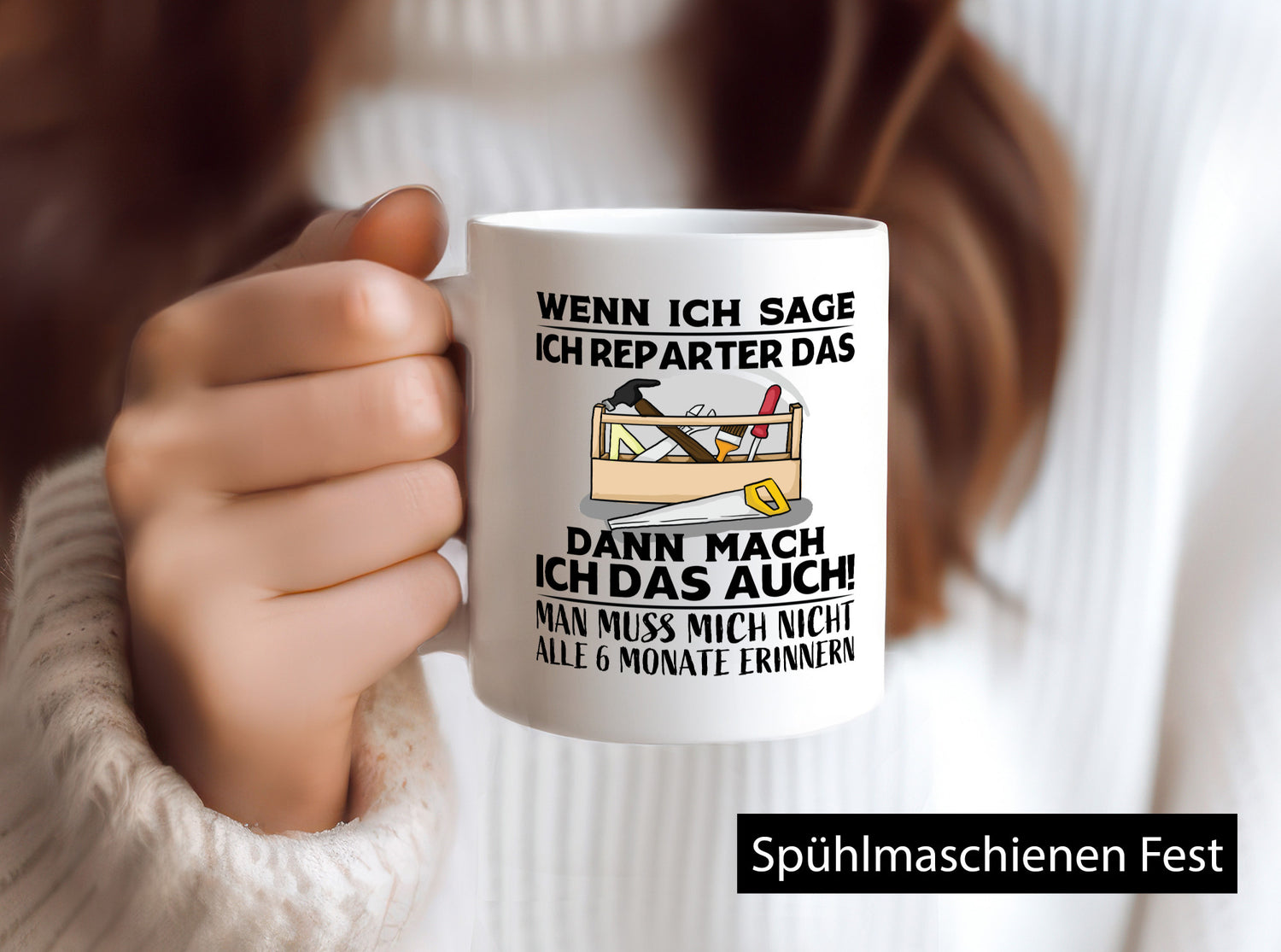 Ich repariere das | Handwerker Erinnern Arbeit lustig Kollegen Büro Geschenk