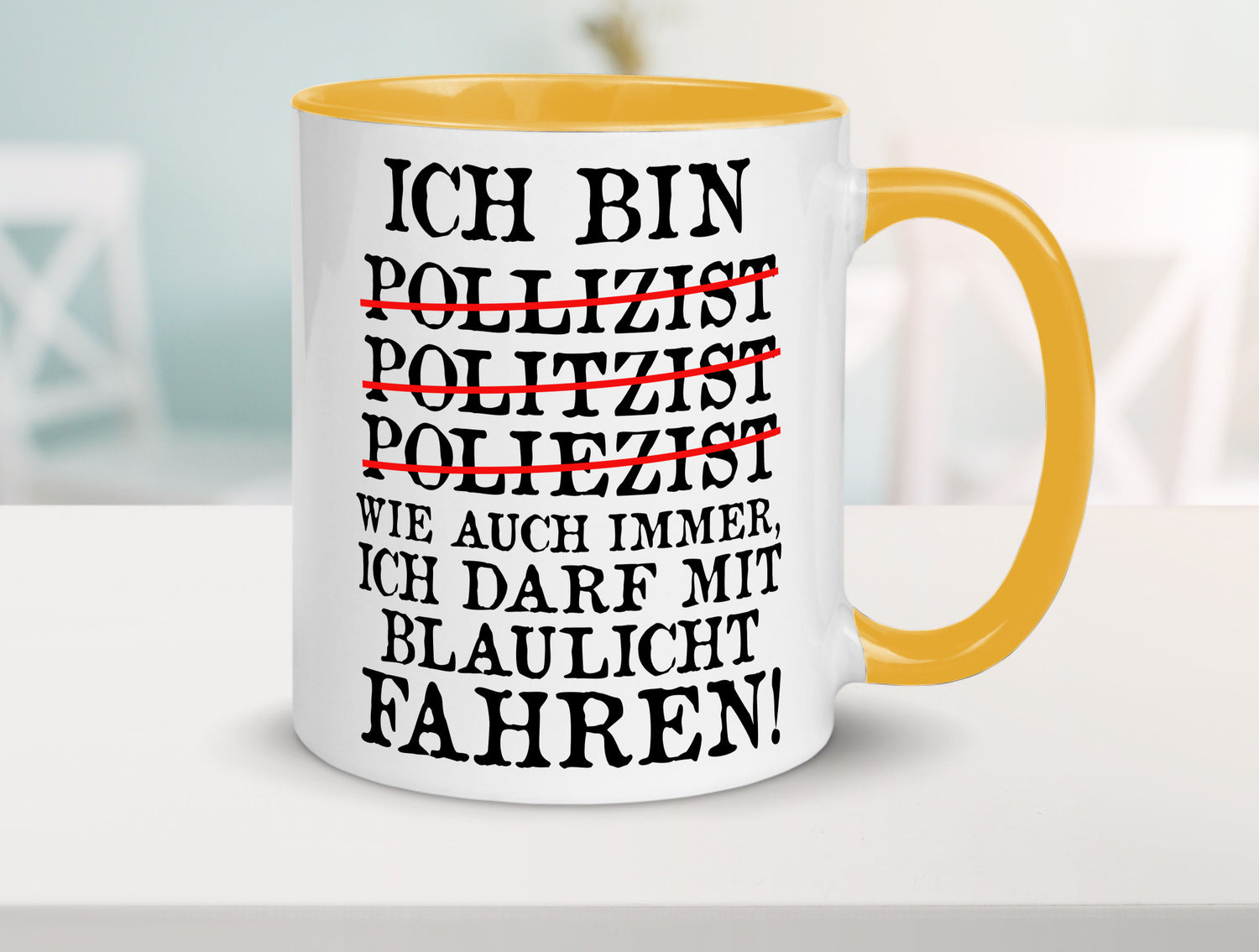 Ich bin Polizist | Blaulicht Polizei Beruf Streife lustig Arbeit Kollegen Büro