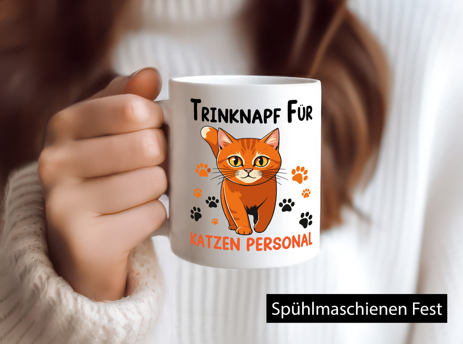 Katzenpersonal | Katzenbesitzer Tasse Katze Humor vl1 Tierliebhaber