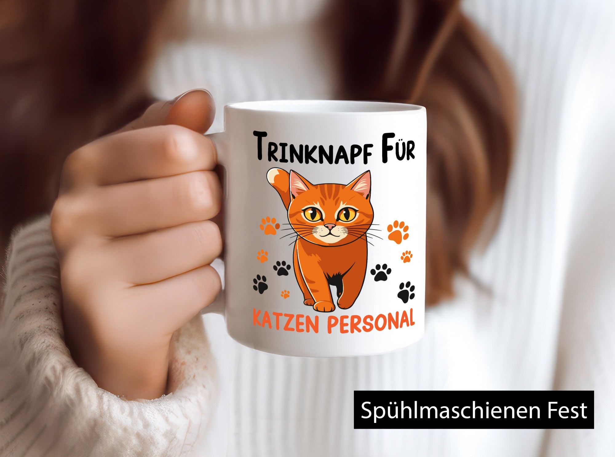 Katzenpersonal | Katzenbesitzer Tasse Katze Humor vl1 Tierliebhaber