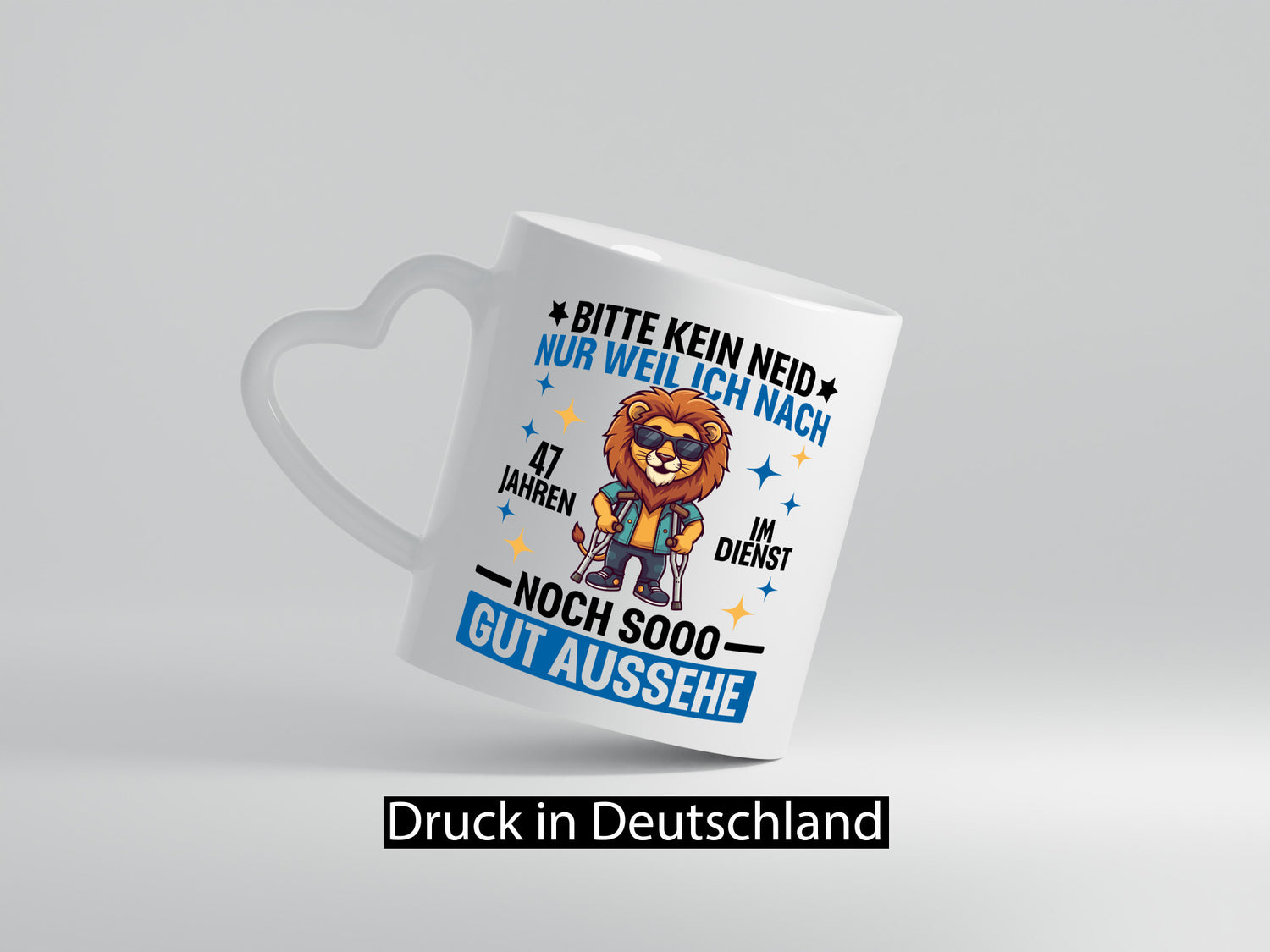 47 Jahre im Dienst | Arbeitsjubiläum Arbeit lustiger Spruch Geschenk Kollegen