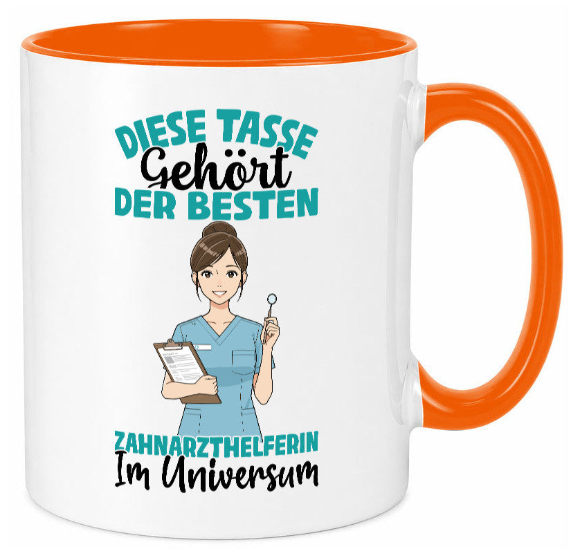 Im Universum: Zahnarzthelferin | Zahnmedizin Humor Geschenkidee Tasse