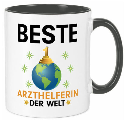 Welt Beste Arzthelferin | Fachangestellte Medizin lustig Humor Geschenkidee Tasse