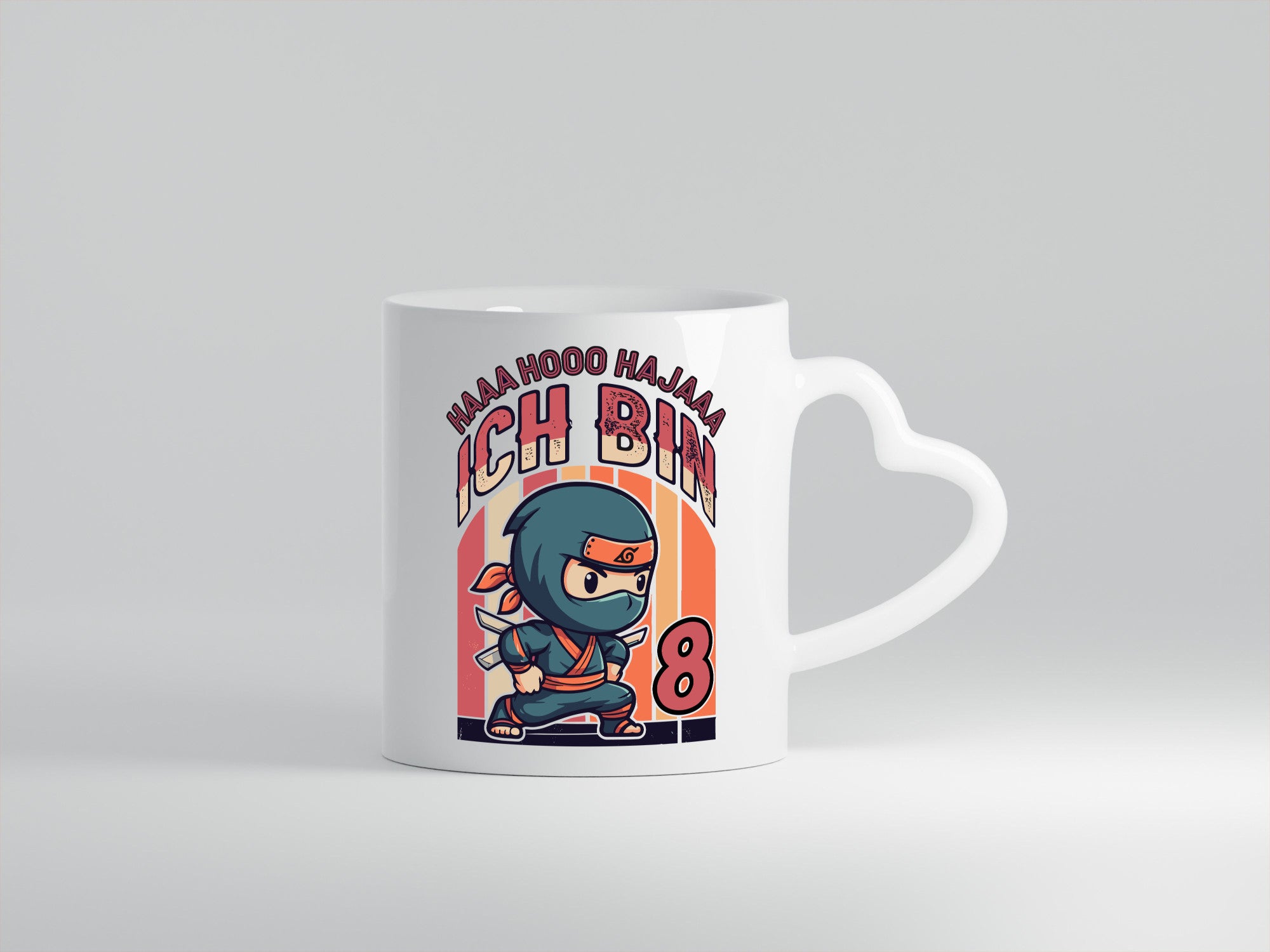 8. Geburtstag | Ninja Junge 8 Jahre lustiger Spruch Geschenk Geschenkidee Tasse