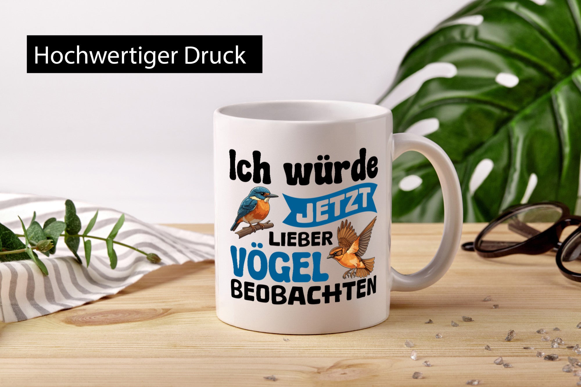 Vögel beobachten | Vogel lustig Humor Geschenkidee Geschenk Tasse