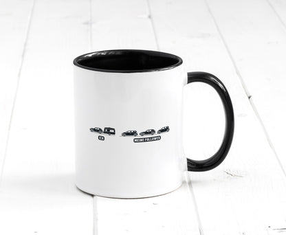 Ich | Meine Follower Camper Autos lustig Humor Geschenkidee Geschenk Tasse