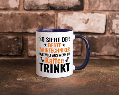 Kaffee trinkt: Zahntechniker | Zahnmedizin Geschenk Humor Geschenkidee lustiger