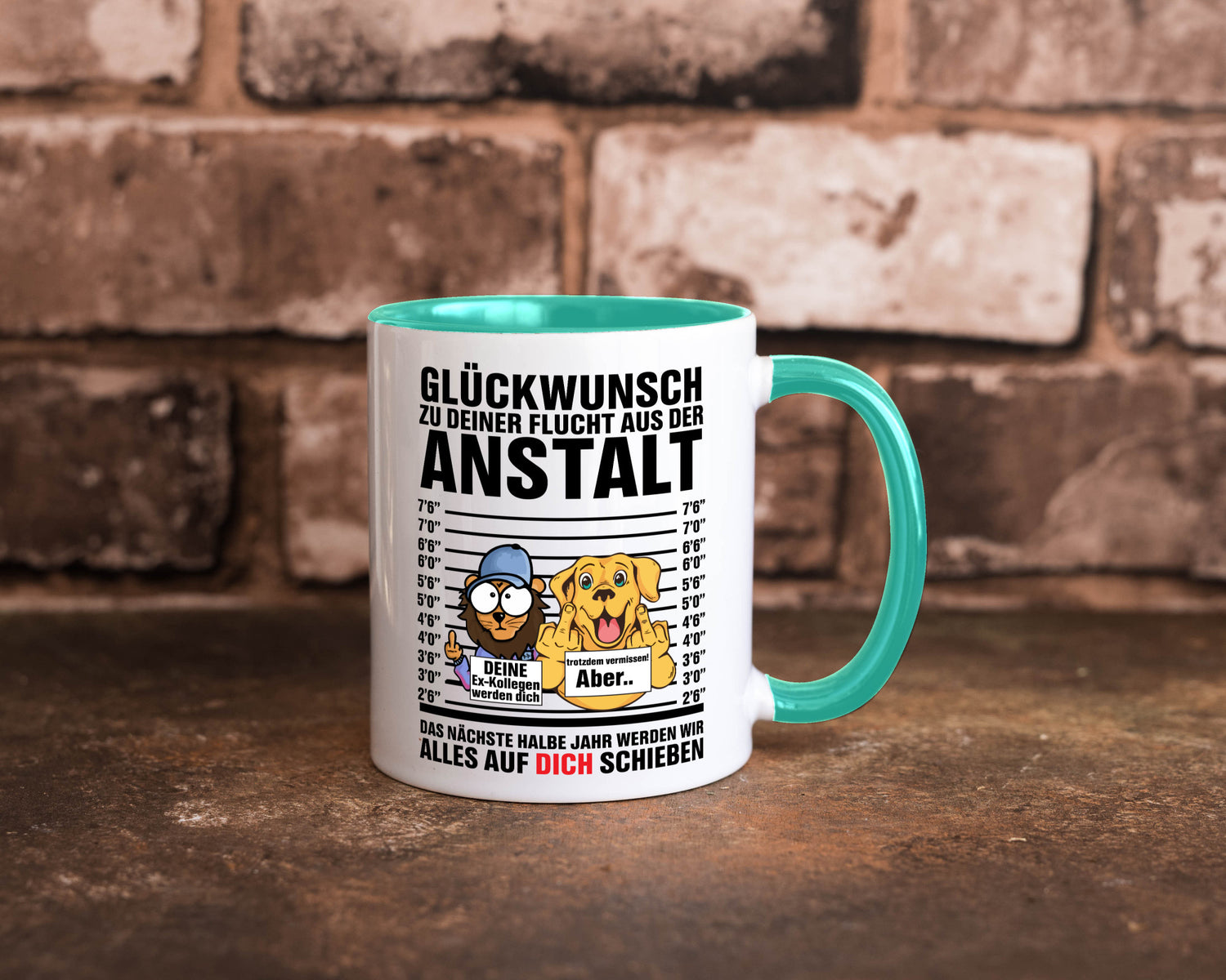 Glückwunsch zu deiner Flucht | Abschiedgeschenk v3 Geschenk Humor Geschenkidee