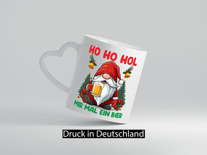Hol mir mal ein Bier | Biertrinker Weihnachtsbier Humor Geschenkidee Tasse