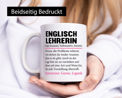 Englischlehrerin | Lehrer Englisch Lehrerin Humor Geschenkidee Tasse