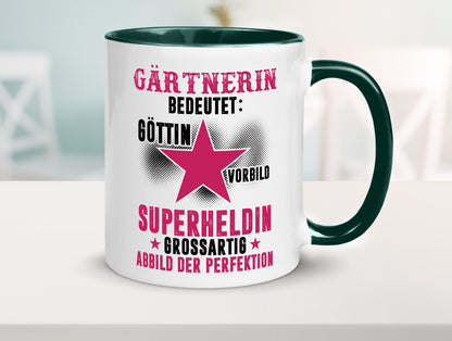 Bedeutung von Gärtnerin | Gartenbau lustiger Spruch Geschenk Humor Geschenkidee Tasse