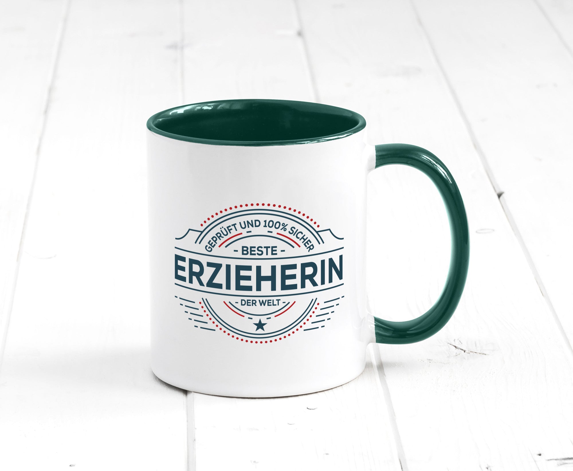 Geprüft und sicher: Erzieherin | Pädagogin Schule Geschenk Humor Geschenkidee