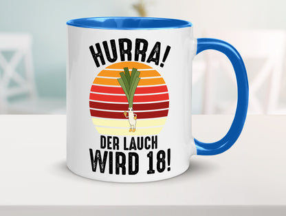 Hurra der lauch wird 18 | 18. Geburtstag Ehrentag lustiger Spruch Geschenk