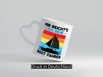 Mir reichts ich geh Boot Fahren | Bootsfahrer Motorboot v2 Humor Geschenkidee