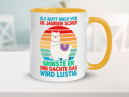 26. Geburtstag | 26 Jahre Gut Schuf mich Lama v2 lustiger Spruch Geschenk