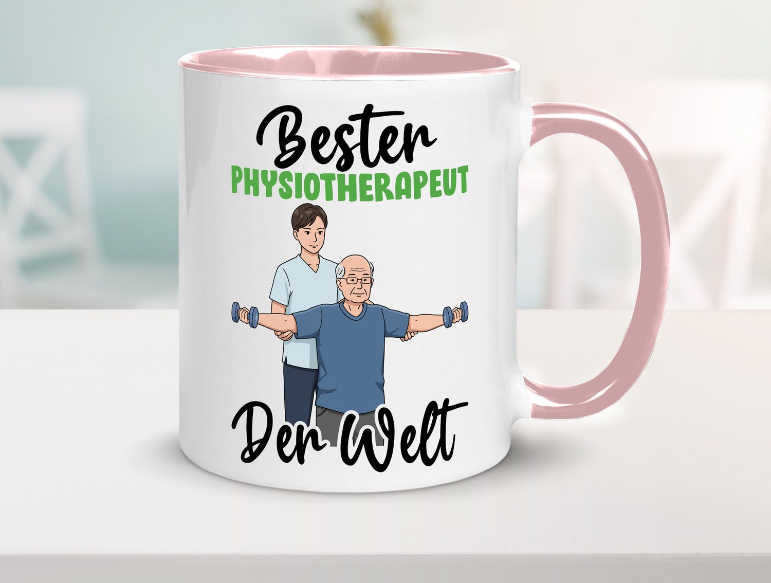 Bester Physiotherapeut v3 Geschenk Humor Geschenkidee lustiger Spruch Tasse