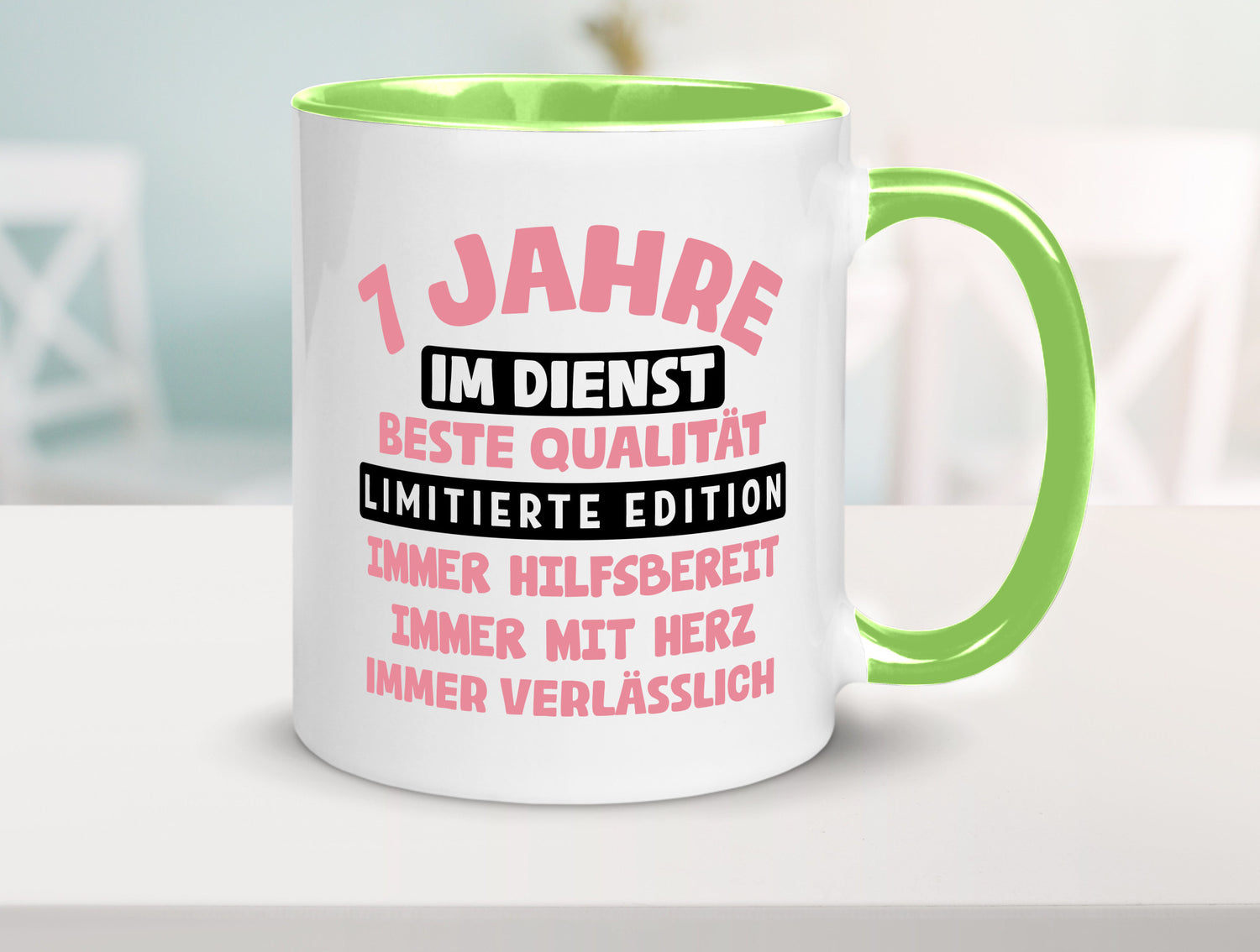 7 Jahre im Dienst | Jubiläum Arbeit v11 lustiger Spruch Geschenk Kollegen Büro