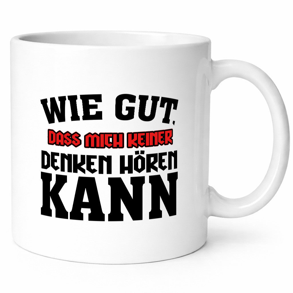 Denken hören lustiger Spruch Geschenk Humor Geschenkidee Tasse