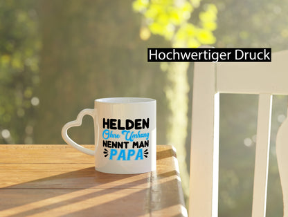 Superheld Papa Geschenk Humor Geschenkidee lustiger Spruch Tasse