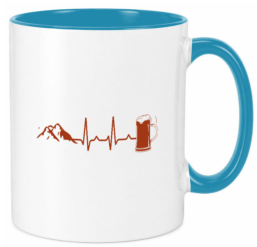 Berge und Bier | Wandern Wanderer Biertrinken Geschenkidee Humor Tasse