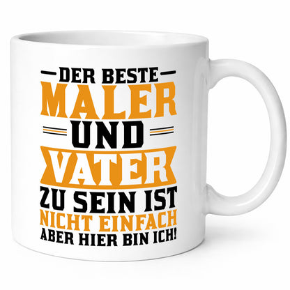 Bester Maler und Vater | Papa Malermeister Lackierer lustiger Spruch Geschenk