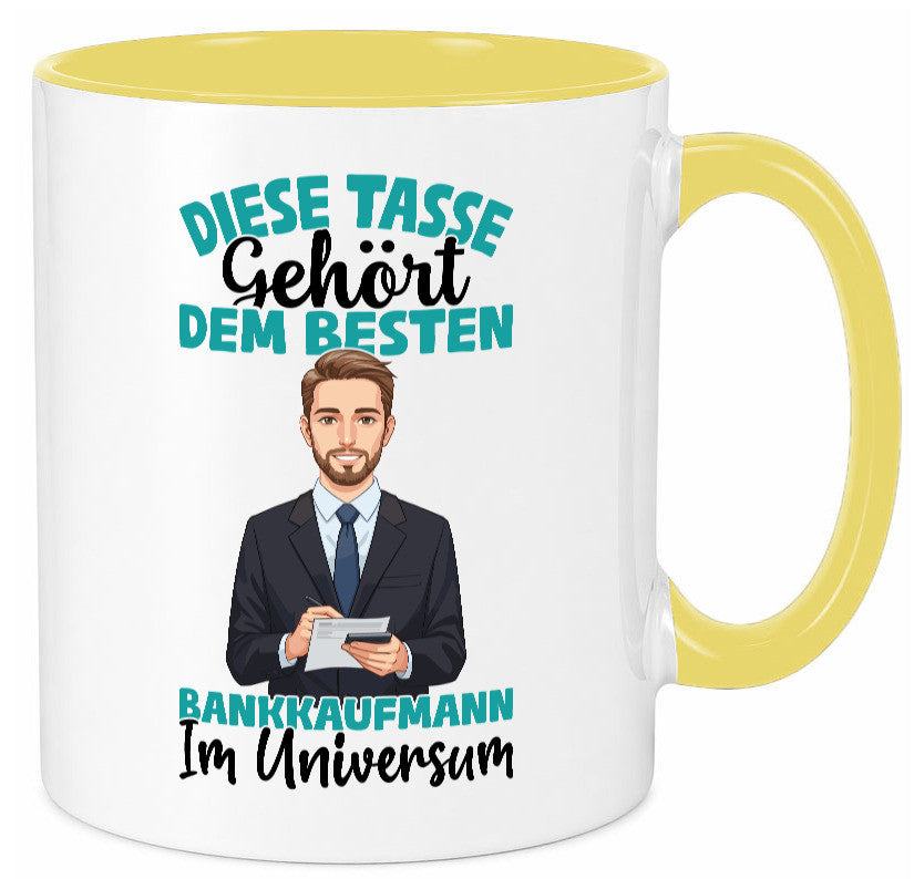 Im Universum: Bankkaufmann | Kaufmann Bank Kaufleute Geschenkidee Humor Tasse