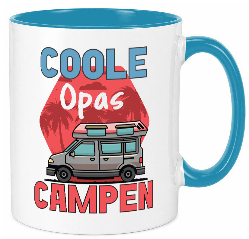 Coole Opas campen | Campingwagen Palmen Geschenk Familie Geschenkidee lustiger