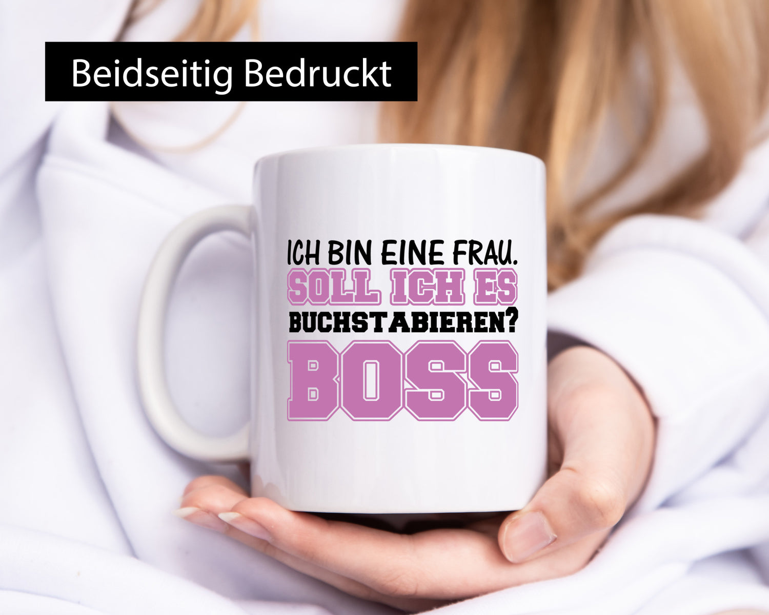 Ich bin der Boss Geschenk Humor Geschenkidee lustiger Spruch Tasse