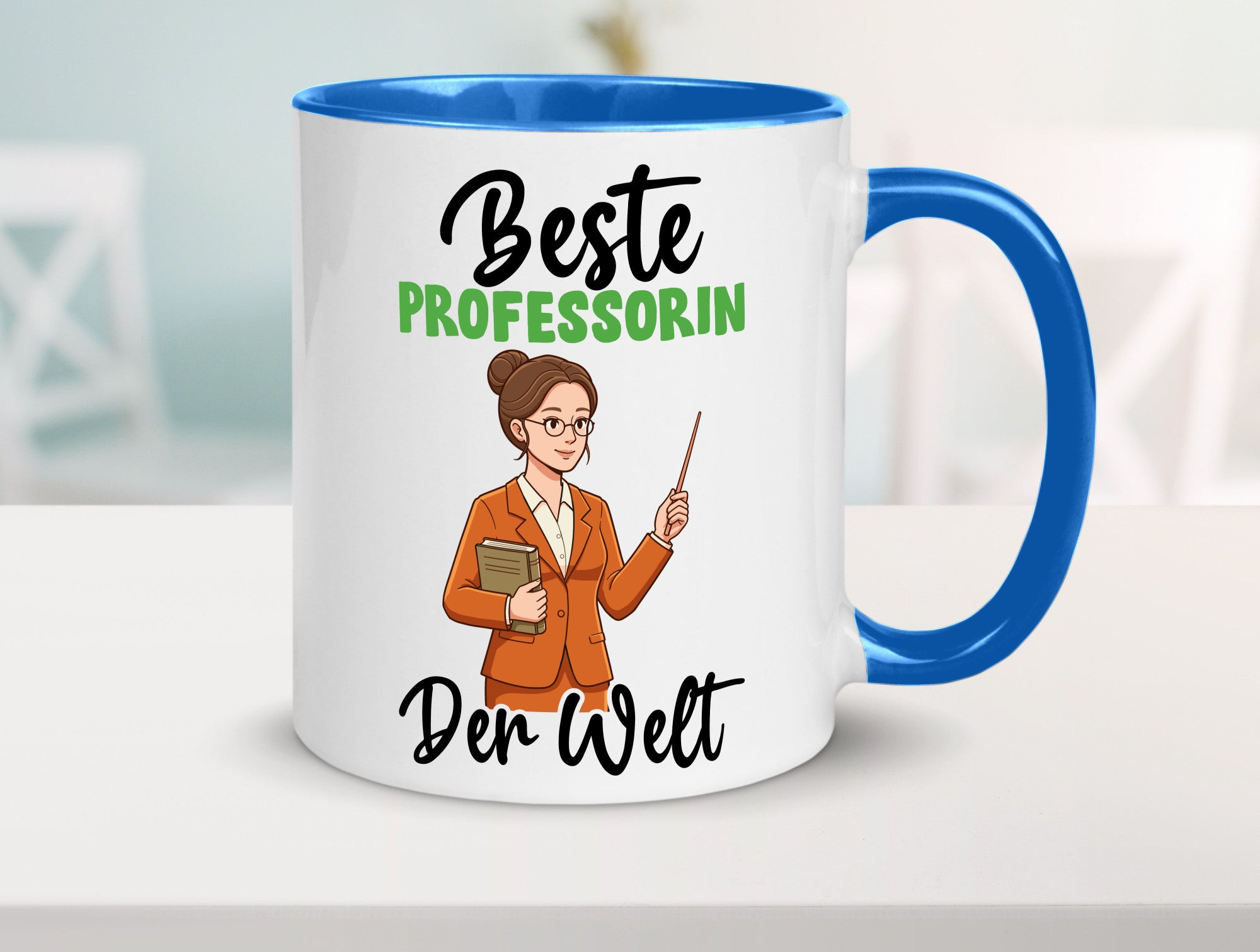 Beste Professorin | Uni Universität v2 Humor Geschenkidee Tasse
