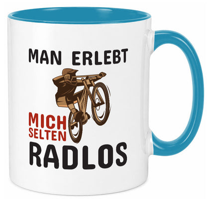 Selten Radlos | Spruchtasse Fahrrad Männer Humor lustiger Spruch Geschenk