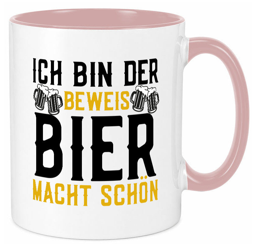 Beweis Bier macht schön | Biertrinker Party Pils Geschenk Humor Geschenkidee Tasse