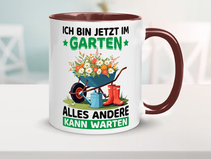 Im Garten alles andere kann warten | Gärtner Gartenarbeit Geschenk Arbeit