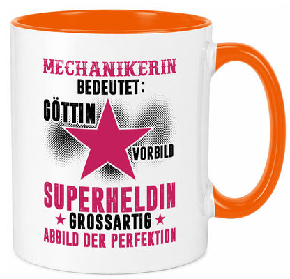Bedeutung von Mechanikerin | KFZ Geschenkidee Humor Tasse
