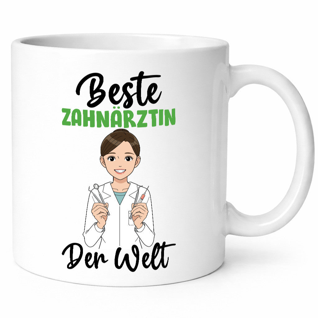 Beste Zahnärztin | Zahnmedizin Beruf v2 Humor Arbeit Kollegen Büro Geschenkidee