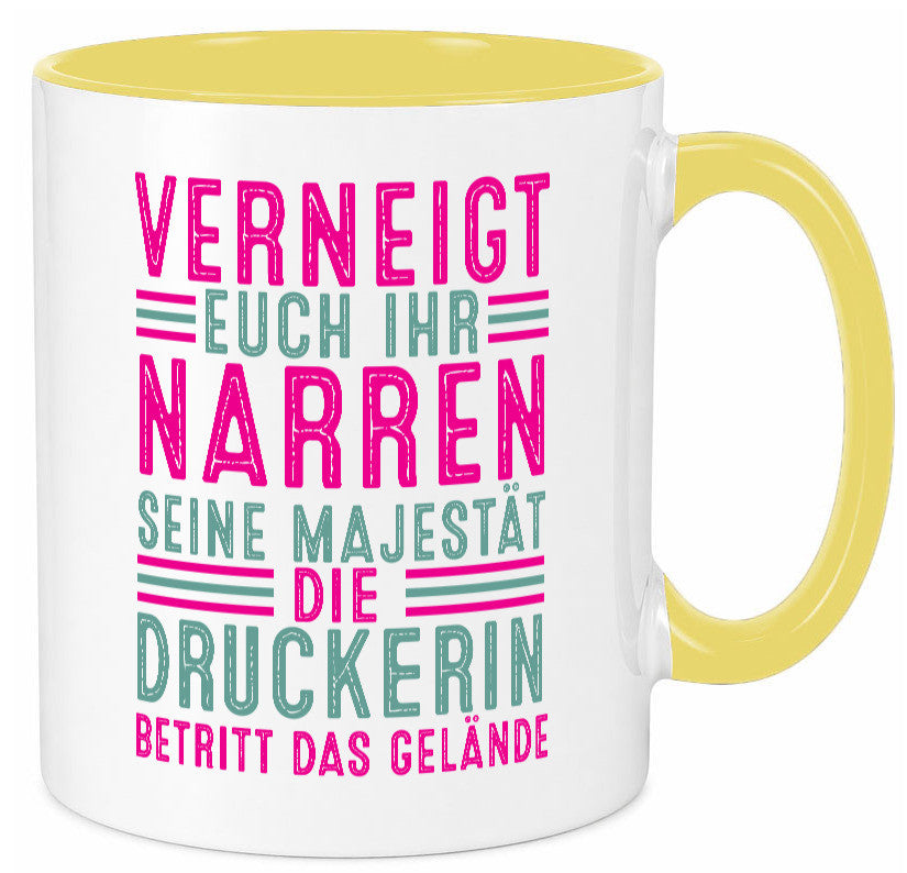 Verneigt euch: Druckerin | Druckerei Print Medien lustig Humor Geschenkidee