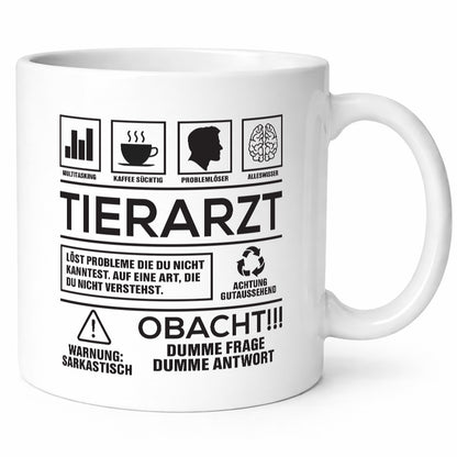 Achtung Probleme Tierarzt | Tiermedizin Mediziner Geschenk Tierliebhaber Humor