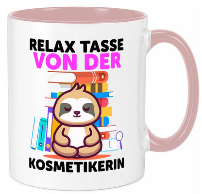Relax Tasse: Kosmetikerin | Kosmetik Stylistin lustiger Spruch Geschenk Humor