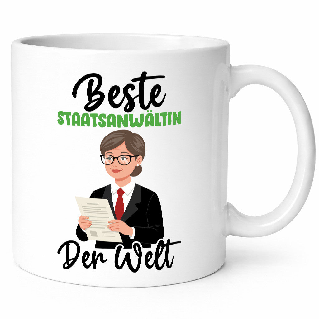 Beste Staatsanwältin | Anwältin v2 Geschenkidee Humor Tasse